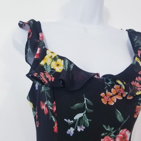 Forever 21 Multicolored Floral Print Ruffle Dress - Picture 2 of 10